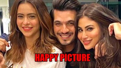 Arjun Bijlani shares a happy picture with Mouni Roy and Aamna Sharif