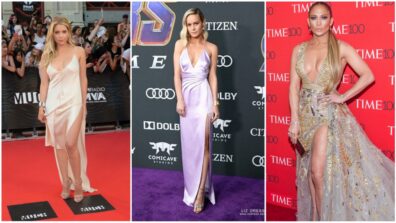 Ashley Benson vs. Brie Larson vs. Jennifer Lopez: Hot babes who will make you sweat with their plunging neckline dresses