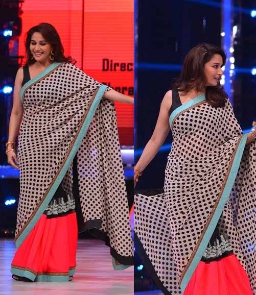 Madhuri Dixit Looks Super Hot In Polka Dots Outfit: See Pics - 1