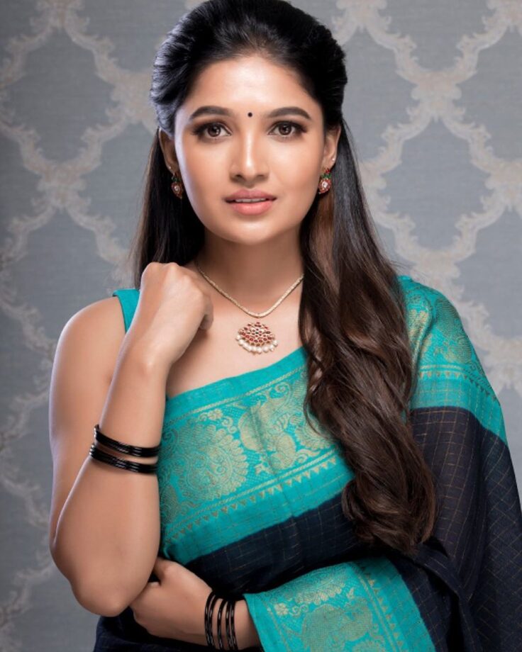 Beautiful Actress Vani Bhojan Looked Stunning In Saree, See Picture - 1