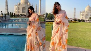 Beautiful Saree Looks Of Mouni Roy