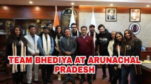 Bhediya Movie Latest Buzz: Varun Dhawan, Kriti Sanon & whole team meet honorable CM of Arunachal Pradesh ahead of their film schedule in the state