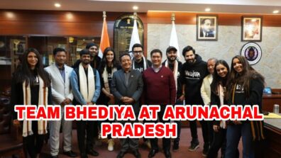 Bhediya Movie Latest Buzz: Varun Dhawan, Kriti Sanon & whole team meet honorable CM of Arunachal Pradesh ahead of their film schedule in the state