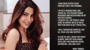 Bigg Boss 14 fame Nikki Tamboli tests positive for COVID-19