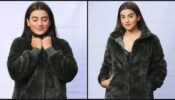 Black Fur Jacket Looks Of Akshara Singh