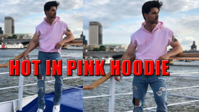 Bollywood Actor Sooraj Pancholi Looks Dazzling Hot In Pink Hoodie With Ripped Jeans