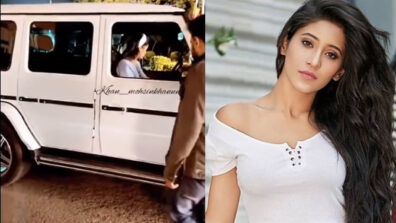 BTS Music Video: YRKKH Boxer Shivangi Joshi caught on camera driving a big SUV, fans love her swag