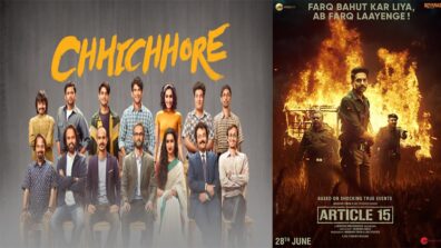Chhichhore Is Not The Best Hindi Film Of 2019,  Article 15 Is
