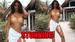 Disha Patani looks stunning in a strapless bikini, fans feel the heat