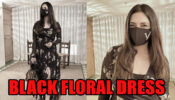 Divyanka Tripathi Aces The Floral Black Thigh Slit Dress, Have A Look
