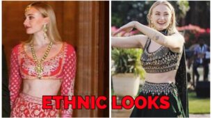 Elegant Looks Of Sophie Turner In India Ethnic Wear