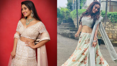 Ethnic Queen: Shivangi Joshi & Surbhi Jyoti love the Indo-Western lehenga avatar & these photos are proof