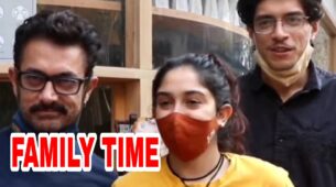 Family Time: Aamir Khan enjoys lunch with his children Ira & Junaid, fans love it