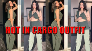 Freaking Hot And Beautiful Diva: Divya Khosla Kumar Looks Enthralling In Army Green Cargo Pants With Crop Top