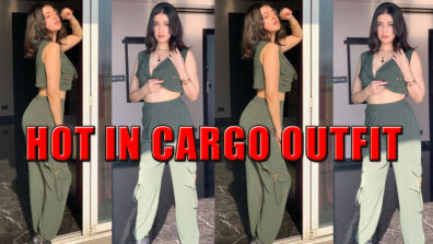 Freaking Hot And Beautiful Diva: Divya Khosla Kumar Looks Enthralling In Army Green Cargo Pants With Crop Top