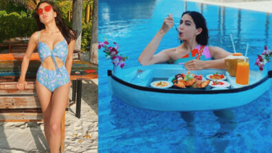 Go With The Flow: Sara Ali Khan looks super hot in latest blue bikini avatar, fans want to join her at the beach