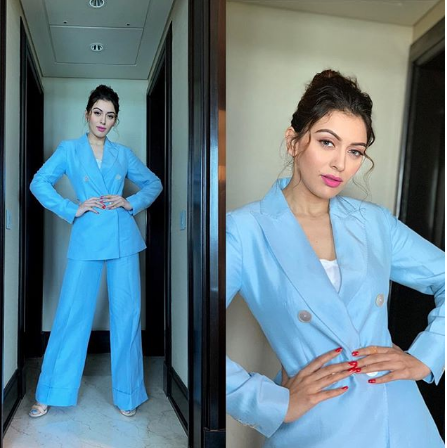 Hansika Motwani In Blue Pantsuit Vs Pink Pantsuit: Which Look Did She Slay In? - 1