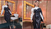 Have A Look At Absolutely Stunning And Gorgeous Tamannaah Bhatia In Black Metallic Ruffled Dress, See Here