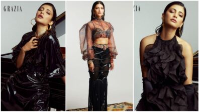 Have You Seen Exotic And Wet Looks Of Shruti Haasan In Black Off-Shouldered Outfit?