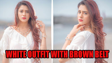 Hiba Nawab Looks Stunning In All White With A Brown Belt, See Pictures Here