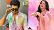 Holi chemistry: Why is Dheeraj Dhoopar laughing out loudly at Shraddha Arya in public?