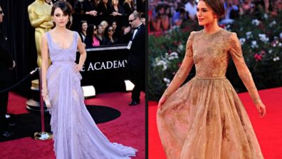 Hollywood Divas: Mila Kunis And Keira Knightley In Best Elegant Evening Dresses