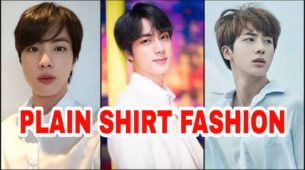 Hot Looks Of BTS Jin In Plain Shirt Looks