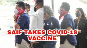India Against Coronavirus: Saif Ali Khan takes first dose of Covid-19 vaccine, fans delighted