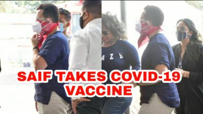 India Against Coronavirus: Saif Ali Khan takes first dose of Covid-19 vaccine, fans delighted