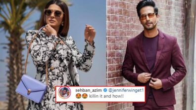 Jennifer Winget looks gorgeous in pantsuit, Sehban Azim loves it