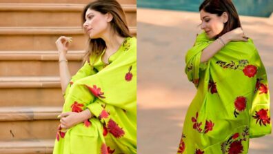 Kanika Kapoor Looks Dazzling Hot In Parrot Green Outfit With Floral Print: See Pictures