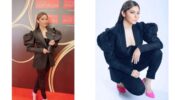 Kanika Kapoor Makes The Best Fashion Statement In Blazer With Knee Length Pants At Award Functions, Have A Look