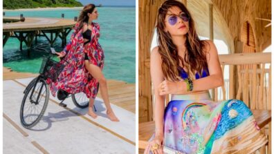 Kanika Kapoor’s Exotic Multicolored Beach Outfits, See Picture