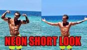 Karan Singh Grover Exposing His Hottest Body In Neon Shorts, See Pictures