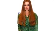 Katherine Langford Looks Charming In Green And Brown Checked Outfit