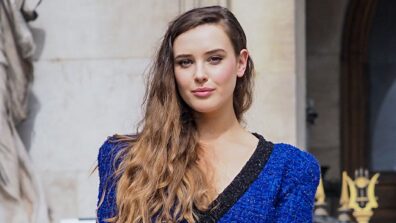 Katherine Langford Makes Head-Turning Appearance In Her Blue Blazer Dress