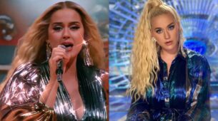 Katy Perry Looks Sparkling Hot In Metallic Outfit, See Here