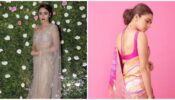 Amruta Khanvilkar Charming Looks In Floral Saree, See Pictures