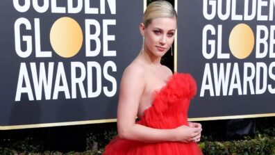 Lili Reinhart Looks Like A Princess In Red Gown At Golden Globes 2019