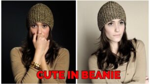 Looks Of Emmy Rossum In Beanie, See Pictures Here