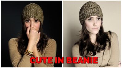 Looks Of Emmy Rossum In Beanie, See Pictures Here