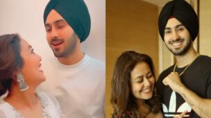 Lovely Moments Of Neha Kakkar With Hubby While Twining