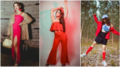 Majestic looks of Avneet Kaur in red outfits, have a look