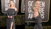 Margot Robbie Looked Stunning In Black Dress With High Leg Slit At 2021 Golden Globes, See Picture