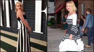 Margot Robbie Serves Us With Tips To Perfectly Style Black And White Outfits