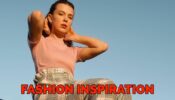 Millie Bobby Brown In Plaid Pants With Rib-Knit Top, Inspires!!