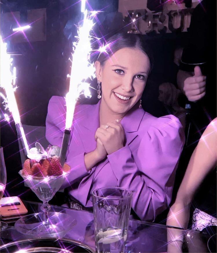 Millie Bobby Brown Looks Stunning In Purple Outfits, See Photos Here - 1