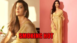 Mithila Palkar looks smoking hot in latest gold saree, fans love it