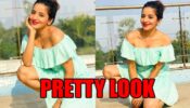 Monalisa looks pretty in an off-shoulder aqua dress, check pics