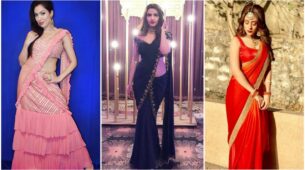 Munmun Dutta vs. Jasmin Bhasin vs. Hiba Nawab: Which diva has the best saree draped looks?